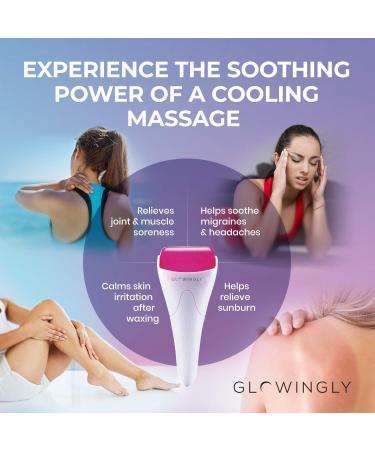 Buy Ice Roller - Instant Skin Calming Tool for Face Puffiness Anti-Aging & Migraine Relief | Handheld Massage Roller with 1 Year Warranty - Buy Online on GoSupps.com