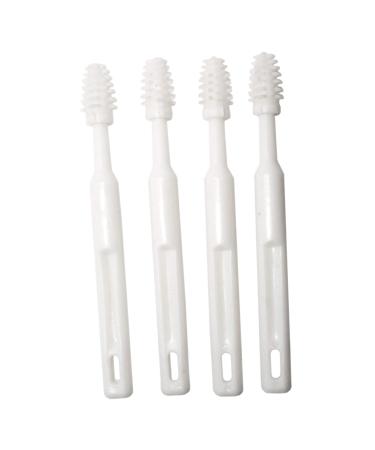 Rehabilitation Advantage Gum  Teeth  & Tongue Massage Brushes  Set of 4 White