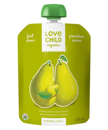Love Child Organics Simple Firsts Pears Puree 128 ml 12 Pack