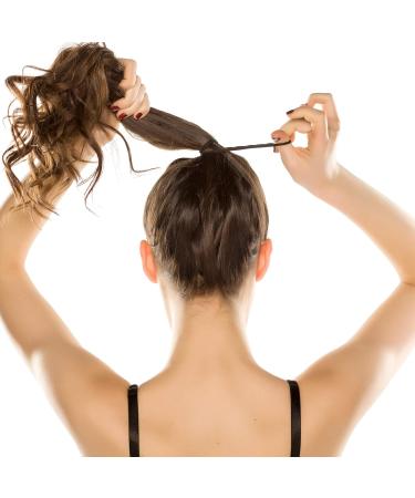 Elcoho 100 Seamless Cotton Hair Gums | Elastic Ponytail Holders for Women & Girls | No Fold Hair Accessories in Mixed Candy Colors - Buy Online on GoSupps.com