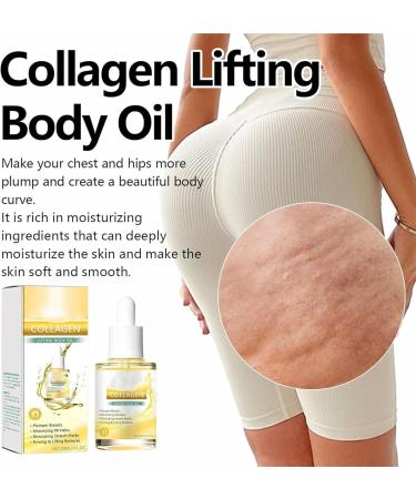 Collagen Lifting Body Oil Anti-Aging Collagen Serum Nourishing and Firming Body Oil for Bust and Buttocks Collagen Oil for Firming Skin Reduces Fine Lines and - Buy Online on GoSupps.com