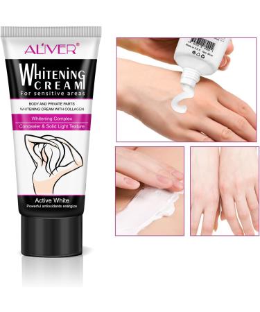 Body Cream Body Whitening Cream Lightening Creamfor Dark Skin Armpit Knees Elbows Private Areas Whitens Nourishes Repairs & Restores Skin - Buy Online on GoSupps.com