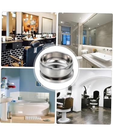 FRCOLOR 2-Pack Barber Soap Bowl Container - Rustproof Steel Mixing Bowls for Shaving Soap - 11x5.5cm Foam Shells - Perfect for Men - Buy Online on GoSupps.com