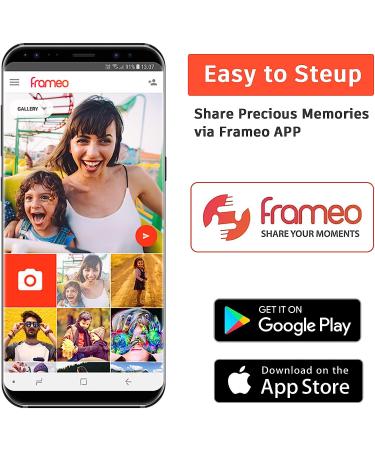 Frameo 10.1 Smart Digital Picture Frame 32GB Memory | WiFi | HD IPS Screen | Auto-Rotate | Easy Setup | iOS & Android App by MQQC - Buy Online on GoSupps.com