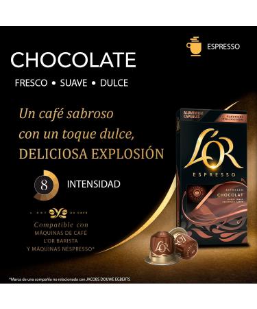 L'OR - Espresso Coffee - Chocolate - Round - Subtle - Nespresso * compatible* - 10 packs of 10 aluminum capsules - Buy Online on GoSupps.com
