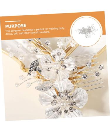 FRCOLOR Rhinestone Hair Clips Bride Wedding Headdress - Buy Online on GoSupps.com