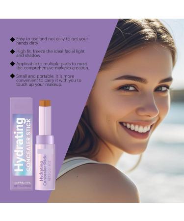 Stick Correcteur de Contour Deep Shade - Aspect 3D Naturel Couvre Les Cernes Teint Uniforme Application Facile Finition Sans Couture(2PCS) - Buy Online on GoSupps.com