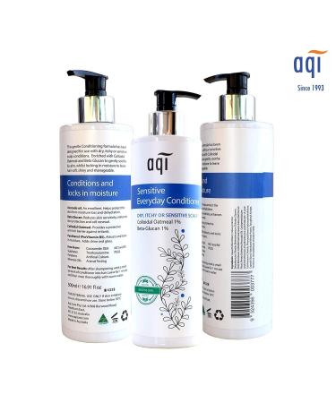 aqi Sensitive Itchy Dry Scalp Conditioner - Paraben & Sulfate Free Vegan Hair Care for Men & Women - 16.9 fl oz Made in Australia - Buy Online on GoSupps.com