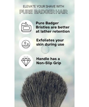 G.B.S Pure Badger Bristle Horn Shaving Brush - Effortless Glide for All Razors | Premium Shaving Accessories - International Shipping Available - Buy Online on GoSupps.com