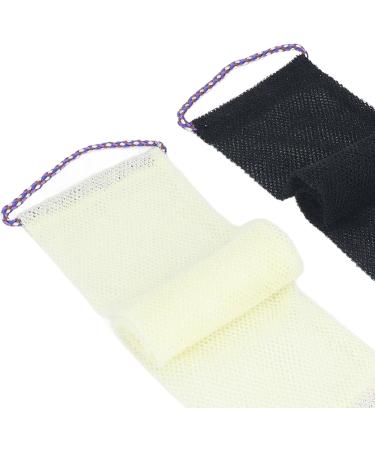 Mesh Bath Sponge Easy Gentle African Bath Sponge 2 Hand Straps Dirt Removal for Hotel Bathroom (DOACTyk5rgesa1o-12) - Buy Online on GoSupps.com