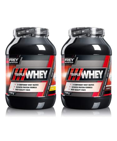 Frey Nutrition Triple Whey 2 x 750g Dosel 2-Pack Stracciatella