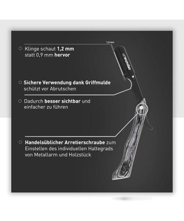 Urwunder Fangz Premium Rasier Knife Set - Sharp Exchange Blades High-Quality Leather Etui Easy Instructions | Perfect Shave - International Shipping - Buy Online on GoSupps.com