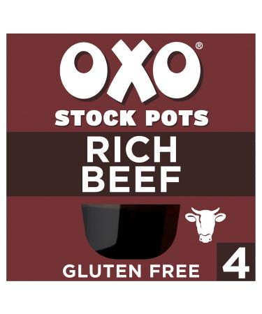 OXO Stock Pots Rich Beef With Rosemary & Onion With Real Meat Juices 4 x 20 g (80 g) - Buy Online on GoSupps.com