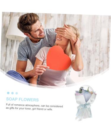 Angoily 1 Holding Flowers Soaps Bath Soaps Essential Oil Rose Artificial Rose Bath Bath Flowers Soap Roses Touch Bouquet Birthday Present Rose Petal Acrylic - Buy Online on GoSupps.com