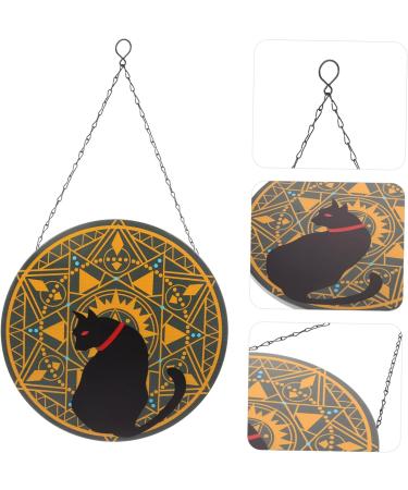 ABOOFAN Wrought Iron Disc Pendant Decor Ornament Iron Circle Pendant Hanging Adornment Indoor Metal 30x30x1cm As Shown1 - Buy Online on GoSupps.com