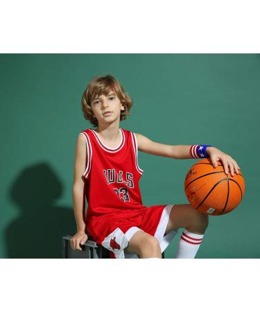 ISOVNUS Boys Basketball Jersey Active Short Set - Red Ages 11-13 | International Shipping Available - Buy Online on GoSupps.com