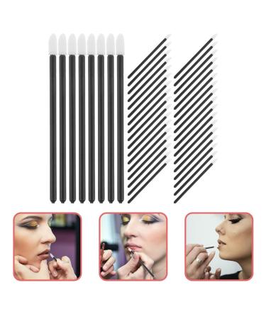Healvian 50pcs Lipstick Brushes - Mini Lip Balm & Eye Shadow Applicators for Makeup - Durable Solid Plastic Scrubber Brushes - Buy Online on GoSupps.com