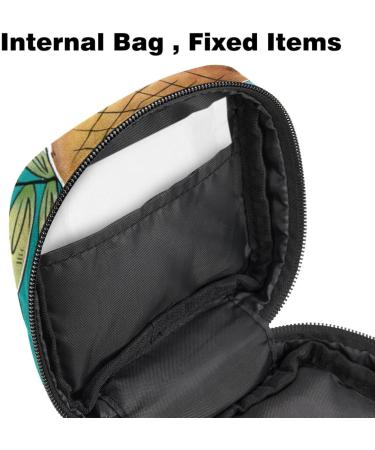 Portable Women's Binding-Storage Bags | Menstrual Cup Pocket & Tampon Bag for Teens | Eco-Friendly Green Farmhouse Design - Buy Online on GoSupps.com