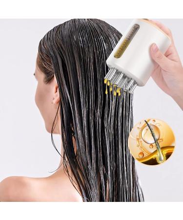 Onenine 2-in-1 Hair Oil Applicator & Scalp Massage Brush | Promote Hair Growth & Nourish with Essential Oils - Buy Online on GoSupps.com
