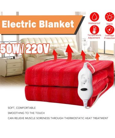 145 x 65 cm Electric Heating Pad | Ultra-Soft Electric Blanket Throw | International Shipping - Buy Online on GoSupps.com