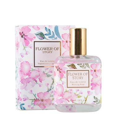 Flower Story Girl Student Ladies Perfume Light fragrance fresh 1oz (Rose OZ) 0.2 Ounce (Pack of 5) 0.2 Ounce (Pack of 5) Rose
