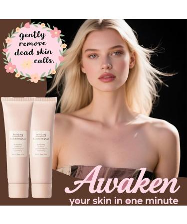 Purifying Exfoliating Gel Gentle Exfoliating Gel for Face Facial - Exfoliatings Gels Scrub Gentle Exfoliatings Facial Cleanser for All Skin Types (2 PCS) - Buy Online on GoSupps.com