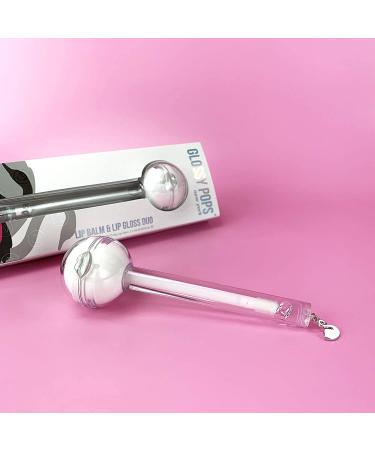 Glossy Pops Swan Lovers Clear Lip Balm & Gloss Combo | Coconut Milk Scent - Novelty Collection - Buy Online on GoSupps.com