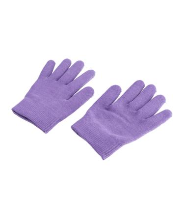 minkissy minkissy 1 Pair Adult Skin Care Gel Gloves Essential Oil Moisturizing Gloves (Purple)