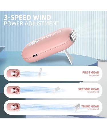 mlogiroa Mini Lash Fan - USB Rechargeable Handheld Cooling Fan for Eyelash Extensions (Pink) - Buy Online on GoSupps.com
