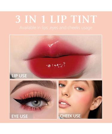 6 Colors Cherry Lip Tint Stain Set - Long Lasting Korean Lip Stain & Cheek Tint - Waterproof Velvet Lip Gloss - Non-Sticky & Transfer-Proof - Buy Online on GoSupps.com