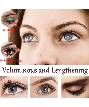 Gireatick 4D Silk Fiber Mascara in Black - Natural Thickening & Lengthening Formula | Violin Design with Diamond Detailing | Waterproof & Long Lasting | Voluminous Makeup | Perfect Festival Gift - Buy Online on GoSupps.com