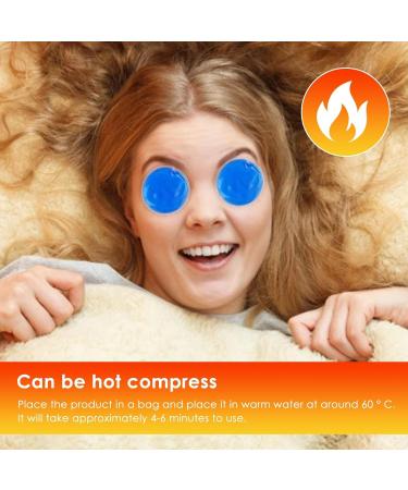 Gel Ice Packs Reusable | Reusable Ice Packs Small Ice Packs for Injuries Reusable for Eye Muscle Skin Care and Cool Down Shakven Blue 7cm - Buy Online on GoSupps.com