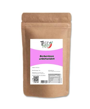 Jeske Sports Supplies Tasty Pott Berberitzen dried red berries dried fruit snack dry fruit rich in vitamins for fruit salads and muesli in bag 1000 g
