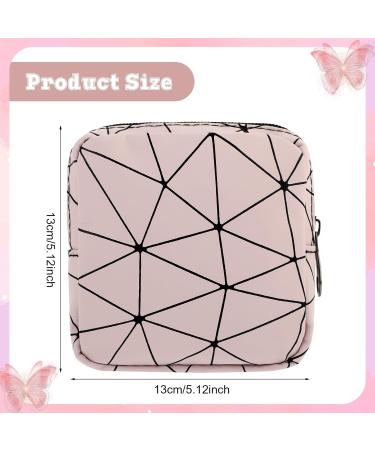 Ouligay Sanitary Pad Storage Bag - Portable Zippered Holder for Feminine Menstruation Products - Pink Period Pouch for Teen Girls and Women - Buy Online on GoSupps.com