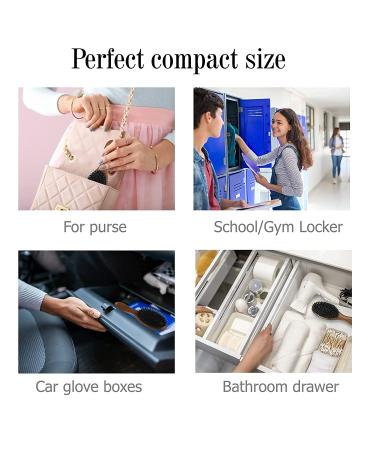 GAINWELL Small Hair Brush - Boar Bristle Hairbrush for Detangling & Smoothing Thick, Curly, Thin, Long or Short Hair - Mini Brush for Purse, Gym Bag, Car, Locker - Buy Online on GoSupps.com