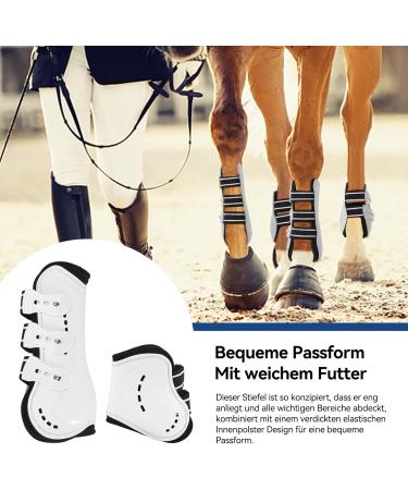 Free Gaiters & String Caps Set - 4 Neoprene Horse Tendon Protectors for Jumping Riding & Dressage - Buy Online on GoSupps.com