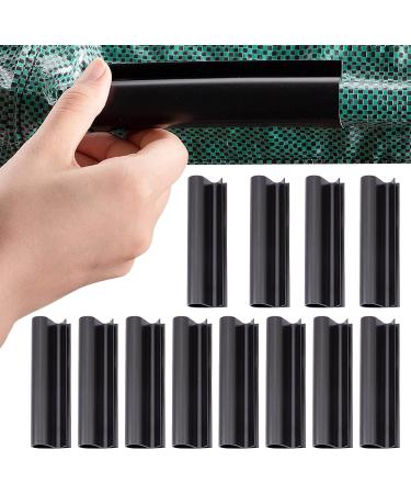 Pool Clip Windproof Pool Clamp | Rust Resistant Black Pool Wind Clips to Protect Swimming Pool with Greenhouse Film Hulzogul 12pcs - Buy Online on GoSupps.com