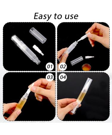 5 PCS Empty Nail Polish Cuticle Oil Pens with Brush Tip 3 ml Refillable Cuticle Oil Pen Nail Polish Corrector Pen Cosmetic Lip Gloss Container Applicators Eyelash Growth Liquid Tube - Buy Online on GoSupps.com