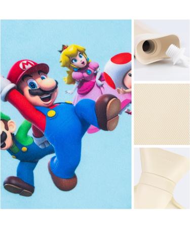 Super Mario Kids Hot Water Bottle with Cover - 2L Cute Hot Water Bag for Pain Relief & Hand Warmer - Washable Cover - Perfect Gift for Women, Children, and Friends - Buy Online on GoSupps.com