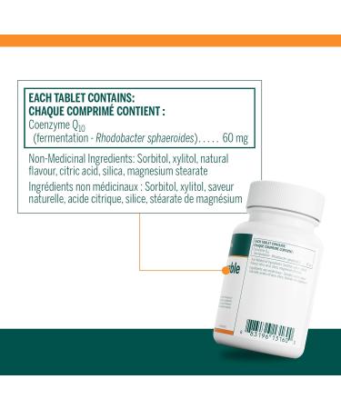 Genestra Brands - CoQ10 Chewable - Coenzyme Q10 Antioxidant Formula - 60 Chewable Tablets - Buy Online on GoSupps.com