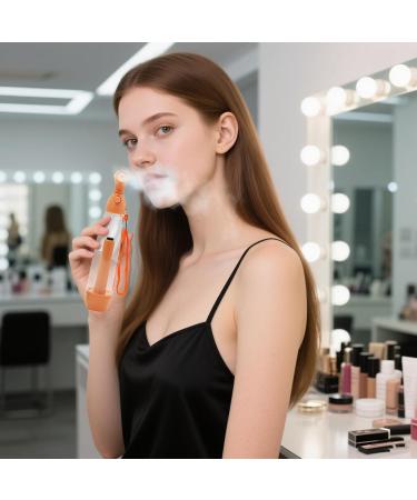 Mist Spray Bottle Atomization Handy Mist Sprayer Facial Moisturizer Manual Steamer Moisturizing Skin Care Tool Portable Humidifier for Home Daily Outdoor Travel Orange - Buy Online on GoSupps.com