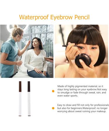 IMIKEYA Lot de 2 Crayons Sourcils Quatre Pointes Ultra Fins Longue Tenue Waterproof Teintes 3 Chestnut et 4 Brown Portable et Pratique Effet Naturel Maquillage Pr cis pour Toutes - Buy Online on GoSupps.com