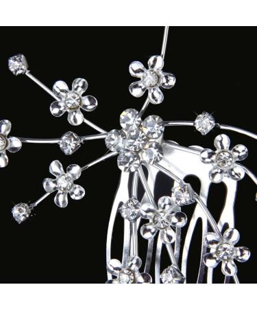 rieder Flower Comb Bridesmaid Crystal Rhinestone Style Wedding - Buy Online on GoSupps.com