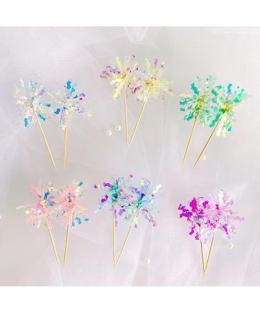 Firework Cupcake Toppers Sparkle Foil Cake Toppers Sparkle Tinsel Cake Decoration Cocktail Picks Firework Party Picks for Holiday Party Favors Supplies(48 PCS) Multicolor 48 Pcs - Buy Online on GoSupps.com