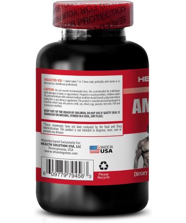 Pre Workout for Men - Amino Acids 1000 MG | Energize & Fuel Muscle Growth | BCAA Supplement Pills | 200 Tabs - Buy Online on GoSupps.com