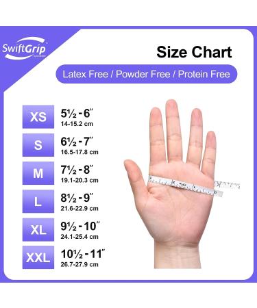 SwiftGrip 3mil Nitrile Exam Gloves - Medium Box of 50 | Latex-Free, Powder-Free, Non-Sterile | Ideal for Medical, Cleaning, Cooking, Esthetician | Violet Nitrile Gloves - Buy Online on GoSupps.com