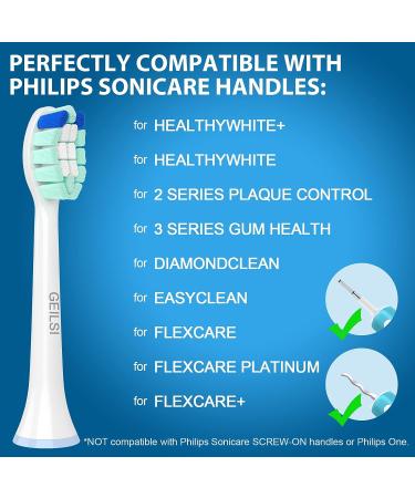 10 Pack Sonicare Compatible Replacement Toothbrush Heads for Optimal Oral Care - White - Buy Online on GoSupps.com