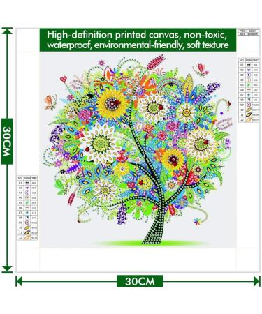 5D Diamond Painting Kit for Adults & Kids - Tree-2 Design | Special Shape Rhinestone Art Decor | Gift & Home Wall Decor - 11.8x11.8inch - Buy Online on GoSupps.com