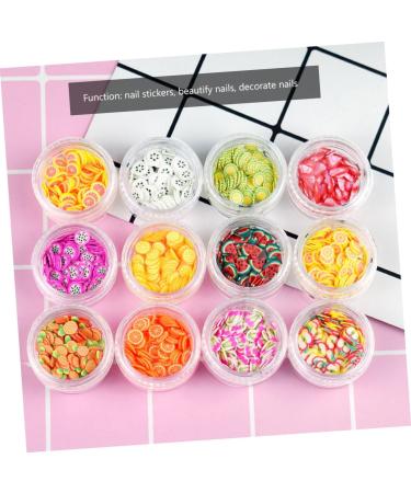DOITOOL 72 Boxes Fruit Slice DIY Manicure Polymer Clay Cellphone Craft Slice Activator 3d Stickers Fruit Stickers 3d Polymer Slices Kit De Manicura Pendant Charm Beads Nail Accessories - Buy Online on GoSupps.com