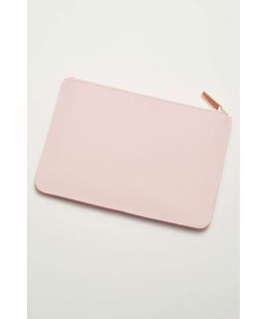 Estella Bartlett Faux Leather Pouch in Powder Pink | Stylish & Durable International Shipping Available - Buy Online on GoSupps.com